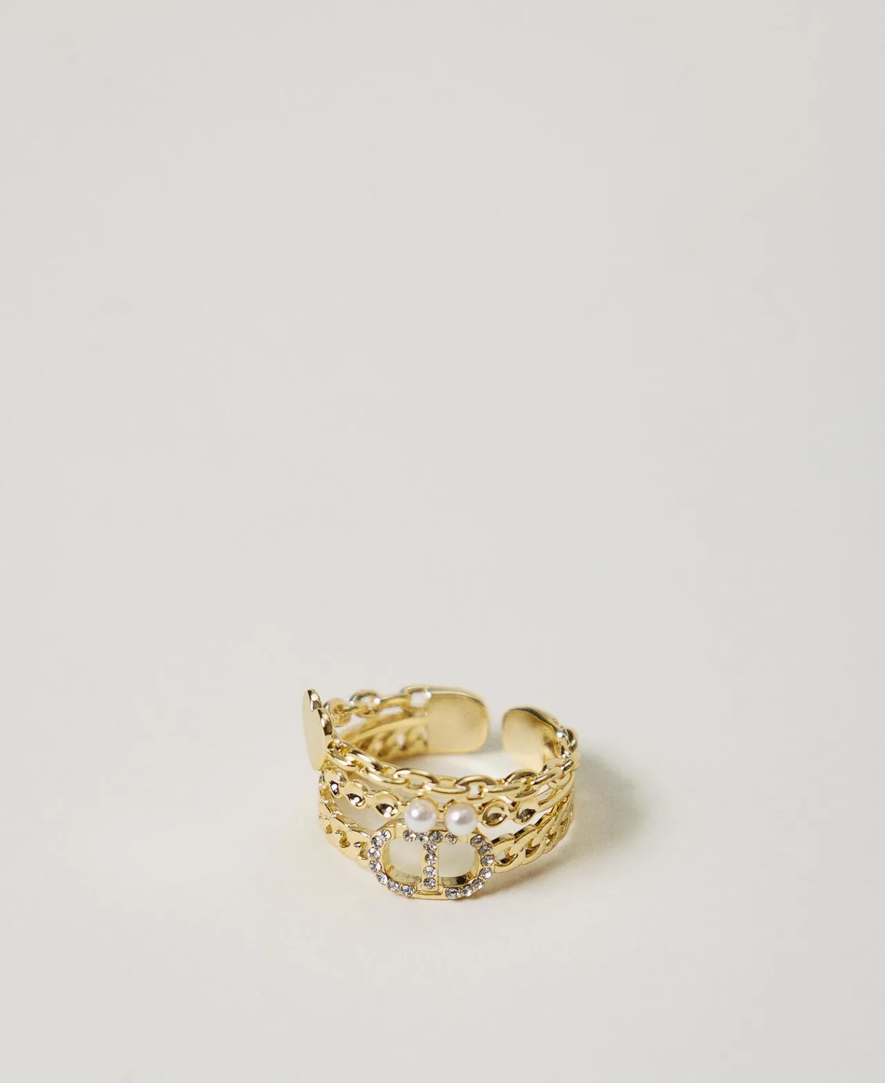 bague_avec_perles_et_oval_0.webp Bijoux*TWINSET Milano Bague Avec Perles Et Oval T New Gold