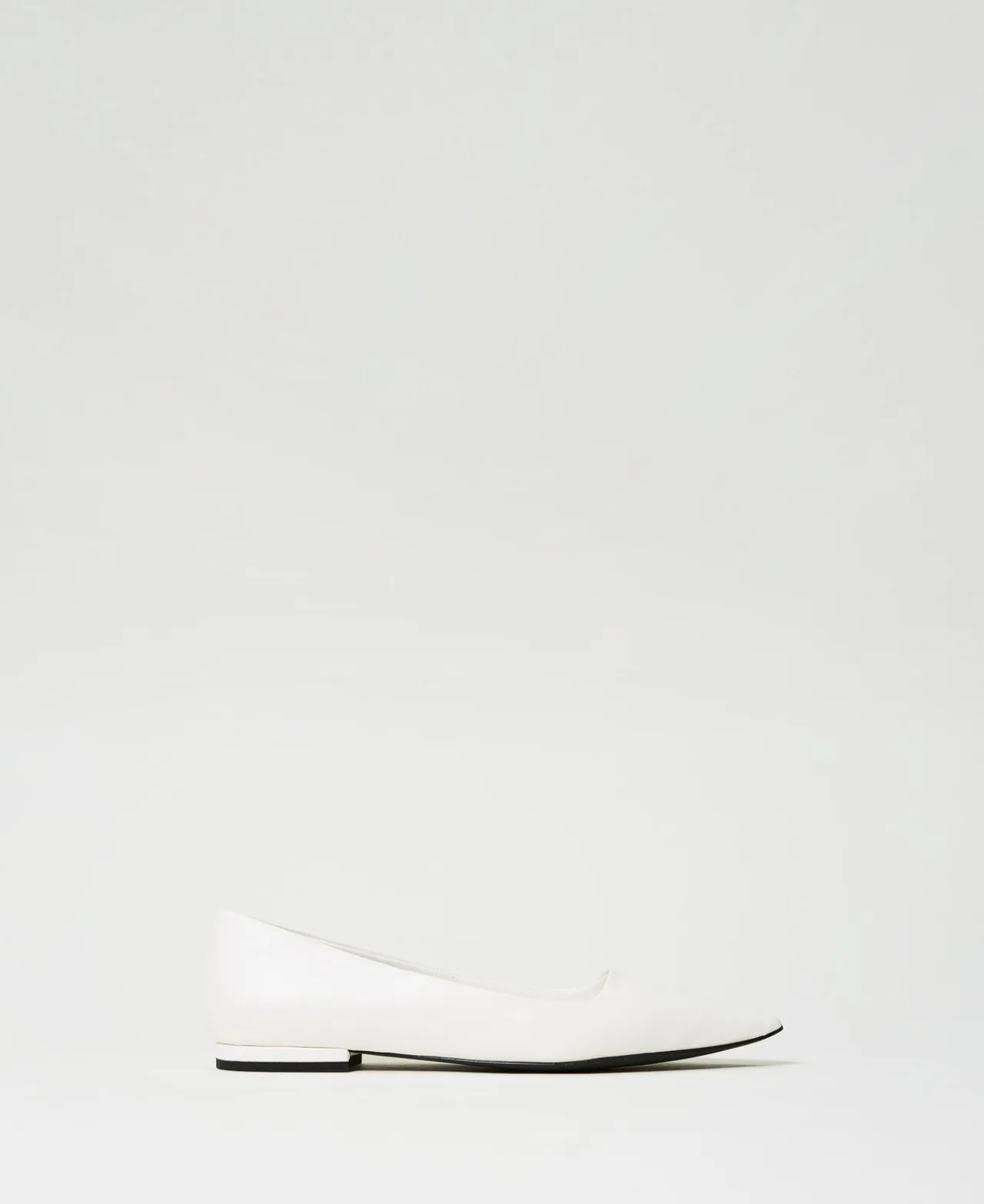 Ballerines Et Mocassins | Chaussures Plates*TWINSET Milano Ballerines Avec Bout Pointu Crème White