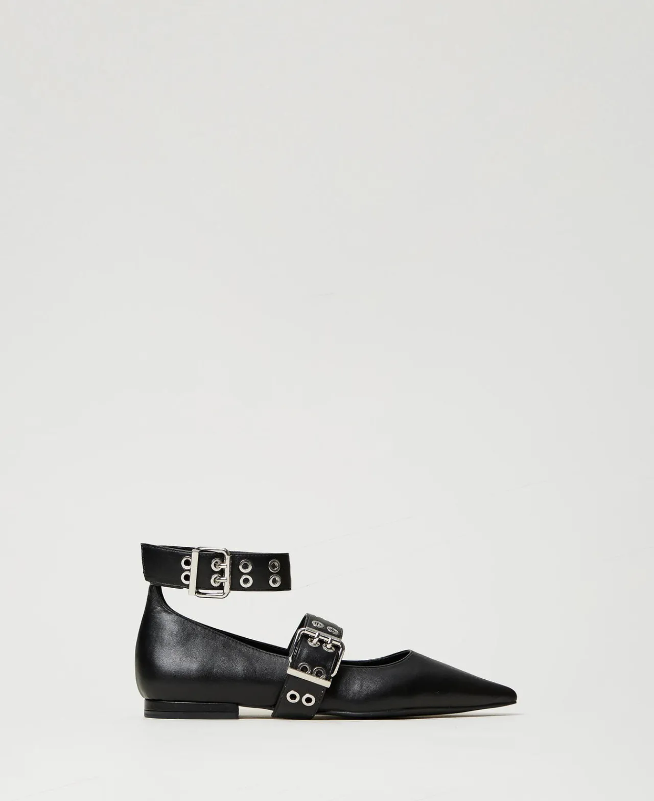 Ballerines Et Mocassins | Chaussures Plates*TWINSET Milano Ballerines Avec Brides Noir
