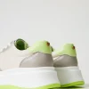 baskets_color_block_3.webp Chaussures Plates | Baskets*TWINSET Milano Baskets Color Block Bicolore Blanc Optique/Vert « Soft Lime »