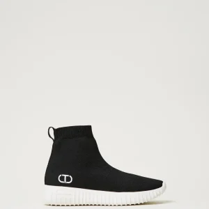 Chaussures*TWINSET Milano Baskets Fessura Avec Oval T Noir
