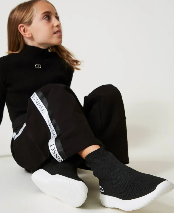 baskets_fessura_avec_oval_1.webp Chaussures*TWINSET Milano Baskets Fessura Avec Oval T Noir