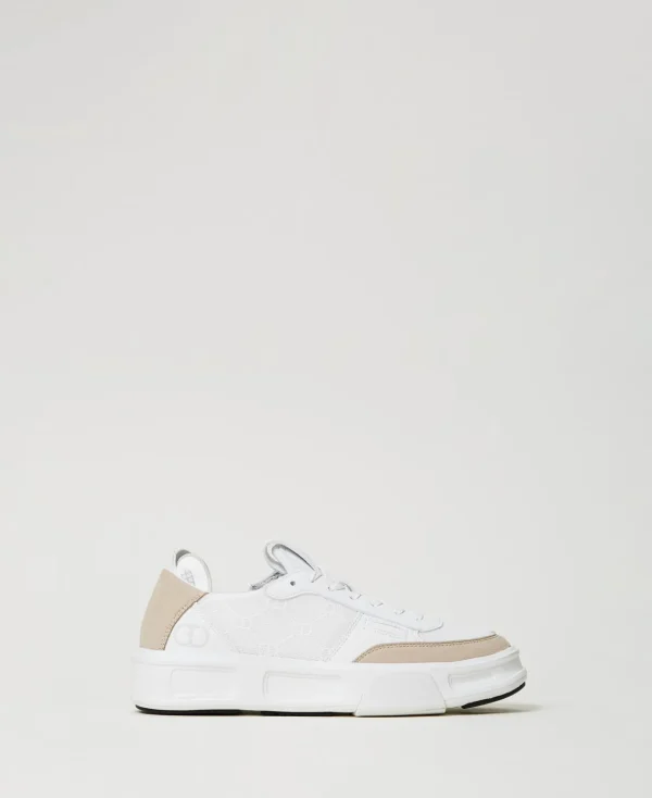 Chaussures Plates | Baskets*TWINSET Milano Baskets Fessura Color Block Blanc