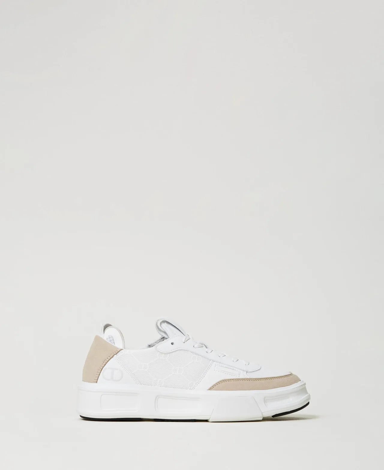 Chaussures Plates | Baskets*TWINSET Milano Baskets Fessura Color Block Blanc