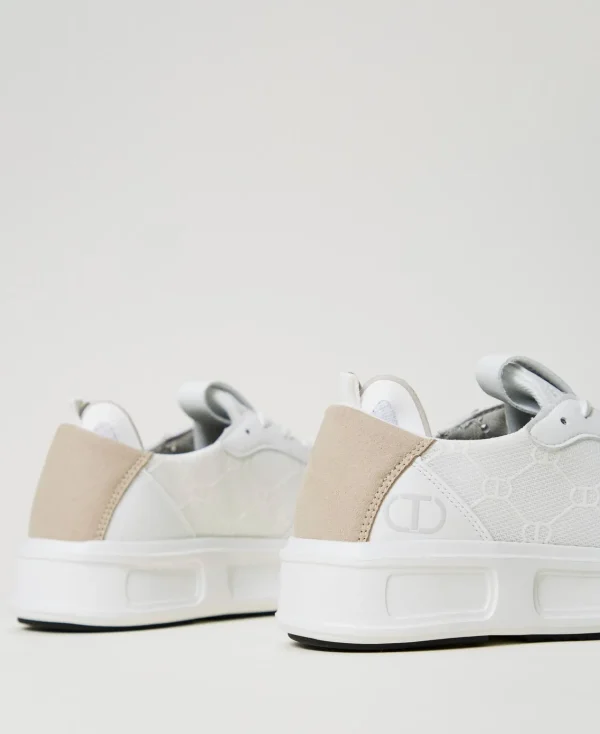 Chaussures Plates | Baskets*TWINSET Milano Baskets Fessura Color Block Blanc