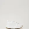 Chaussures Plates | Baskets*TWINSET Milano Baskets Fessura Rayées Avec Logo Blanc