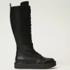 Chaussures Plates | Bottes Et Bottines*TWINSET Milano Baskets Montantes à Lacets Noir