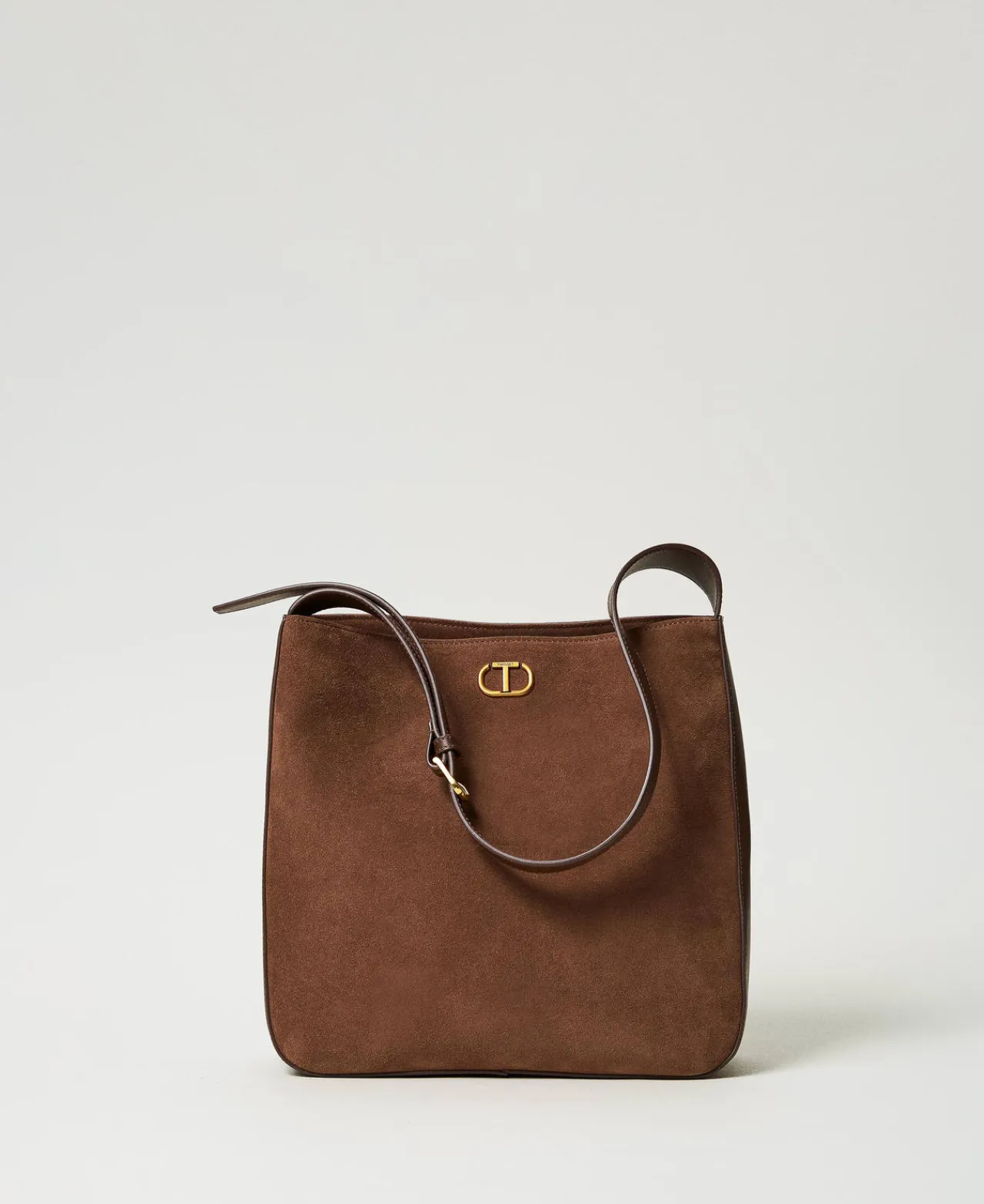Besaces | Sacs Porté Épaule*TWINSET Milano Besace «Chelsea» En Cuir Marron Fondant