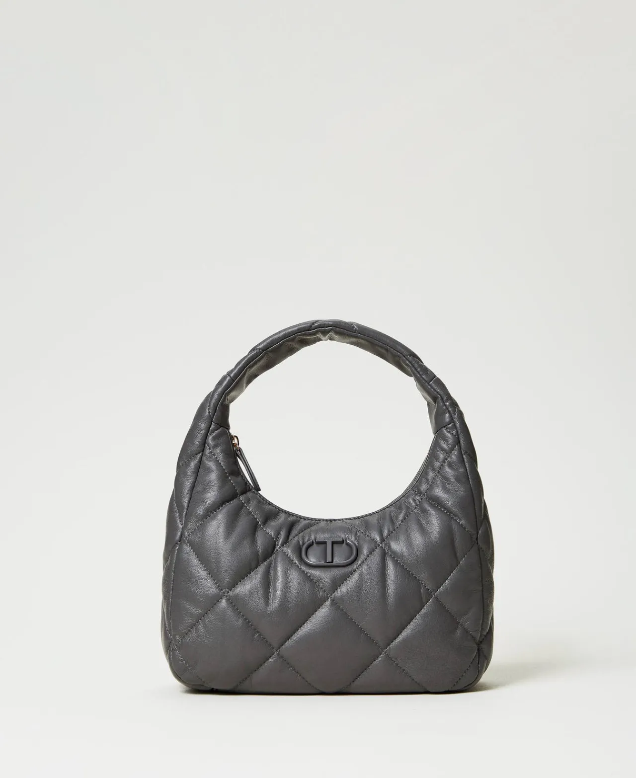Besaces | Sacs Porté Épaule*TWINSET Milano Besace Moyenne Matelassée Et Rembourrée Grey Stone