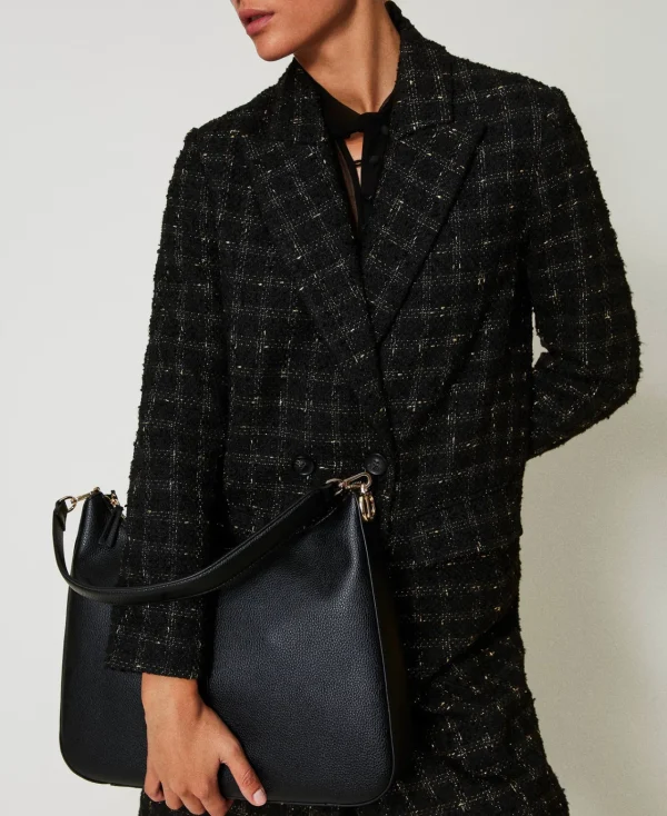Besaces | Sacs Porté Épaule*TWINSET Milano Besace «Taylor» Avec Oval T Noir