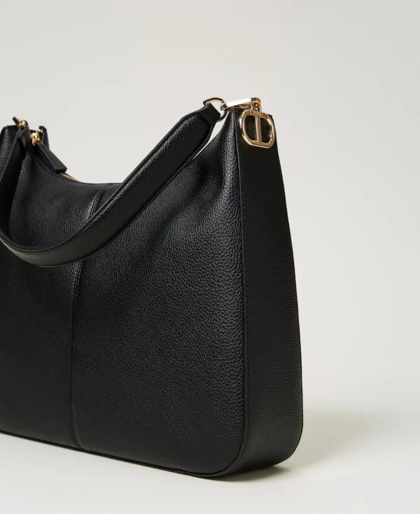 Besaces | Sacs Porté Épaule*TWINSET Milano Besace «Taylor» Avec Oval T Noir