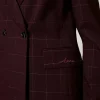 Blousons Et Doudounes | Blazers*TWINSET Milano Blazer à Carreaux Avec Lurex Potent Purple