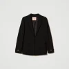 Blousons Et Doudounes | Blazers*TWINSET Milano Blazer Avec Bride Oval T Noir