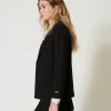 Blousons Et Doudounes | Blazers*TWINSET Milano Blazer Avec Bride Oval T Noir