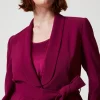 Blousons Et Doudounes | Blazers*TWINSET Milano Blazer Avec Ceinture Et Chaîne Oval T Violet « Prune Rouge »