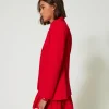Blousons Et Doudounes | Blazers*TWINSET Milano Blazer Droit Fiery Red
