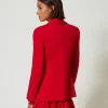 Blousons Et Doudounes | Blazers*TWINSET Milano Blazer Droit Fiery Red