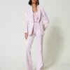 Blousons Et Doudounes | Blazers*TWINSET Milano Blazer En Crêpe Cady Rose « Pink Tulle »