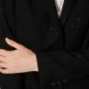 Blousons Et Doudounes | Blazers*TWINSET Milano Blazer En Drap Avec Sequins Noir