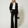 Blousons Et Doudounes | Blazers*TWINSET Milano Blazer En Drap Avec Sequins Noir