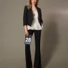 Blazers | Blousons Et Doudounes*TWINSET Milano Blazer En Sergé De Laine Mélangée Noir
