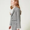 Blousons Et Manteaux*TWINSET Milano Blazer Spencer En Prince De Galles Jacquard Prince de Galles