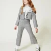 Blousons Et Manteaux*TWINSET Milano Blazer Spencer En Prince De Galles Jacquard Prince de Galles