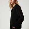 blouse_en_crpe_avec_brode_2-1.webp Blouses Et Chemises*TWINSET Milano Blouse En Crêpe Avec Broderies Noir