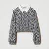 Blouses Et Chemises*TWINSET Milano Blouse En Crêpe De Chine Avec Imprimé Imprimé Oval T Chaîne