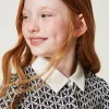 Blouses Et Chemises*TWINSET Milano Blouse En Crêpe De Chine Avec Imprimé Imprimé Oval T Chaîne