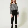 Blouses Et Chemises*TWINSET Milano Blouse En Crêpe De Chine Avec Imprimé Imprimé Oval T Chaîne