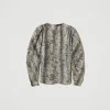 blouse_en_crpon_avec_impr_1.webp Blouses Et Chemises*TWINSET Milano Blouse En Crépon Avec Imprimé Serpent Imprimé Soft Serpent