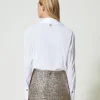 Blouses Et Chemises*TWINSET Milano Blouse En Popeline Avec Finition Croisée Blanc