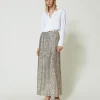 Blouses Et Chemises*TWINSET Milano Blouse En Popeline Avec Finition Croisée Blanc
