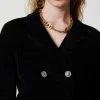blouson_en_maille_avec_bo_4.webp Blousons Et Doudounes | Blazers*TWINSET Milano Blouson En Maille Avec Boutons Oval T Noir