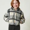 Blousons Et Manteaux*TWINSET Milano Bomber En Drap à Carreaux Grand Carreau