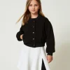 bomber_en_scuba_0.webp Blousons Et Manteaux*TWINSET Milano Bomber En Scuba Noir
