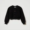 bomber_en_scuba_1.webp Blousons Et Manteaux*TWINSET Milano Bomber En Scuba Noir