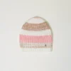 Chapeaux*TWINSET Milano Bonnet En Maille Jacquard Multicolore Rose « Crystal Pink »/Marron « Cinnamon »/Blanc