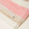Chapeaux*TWINSET Milano Bonnet En Maille Jacquard Multicolore Rose « Crystal Pink »/Marron « Cinnamon »/Blanc
