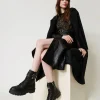 Bottines Motardes | Chaussures Plates*TWINSET Milano Bottines Motardes Avec Boucles Et Barrette Oval T Noir