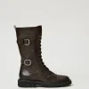 Bottines Motardes | Chaussures Plates*TWINSET Milano Bottines Motardes Montantes Avec Brides Coffee Chocolate