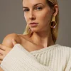 Bijoux*TWINSET Milano Boucle D’oreille Anneau Avec Pierres Rose Parisienne