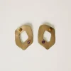 Bijoux*TWINSET Milano Boucle D’oreille Ovale En Métal Coffee Chocolate