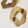 Bijoux*TWINSET Milano Boucle D’oreille Ovale En Métal Coffee Chocolate