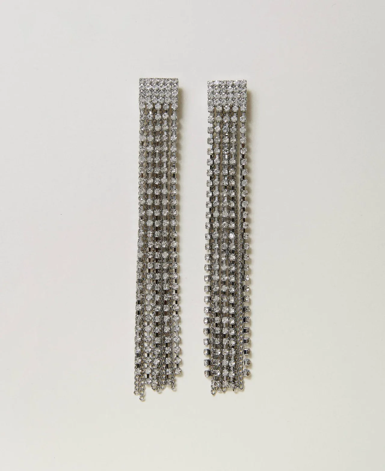 boucles_doreilles_avec_fr_0.webp Bijoux*TWINSET Milano Boucles D’oreilles Avec Franges Strassées Cristal
