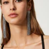 boucles_doreilles_avec_fr_1.webp Bijoux*TWINSET Milano Boucles D’oreilles Avec Franges Strassées Cristal
