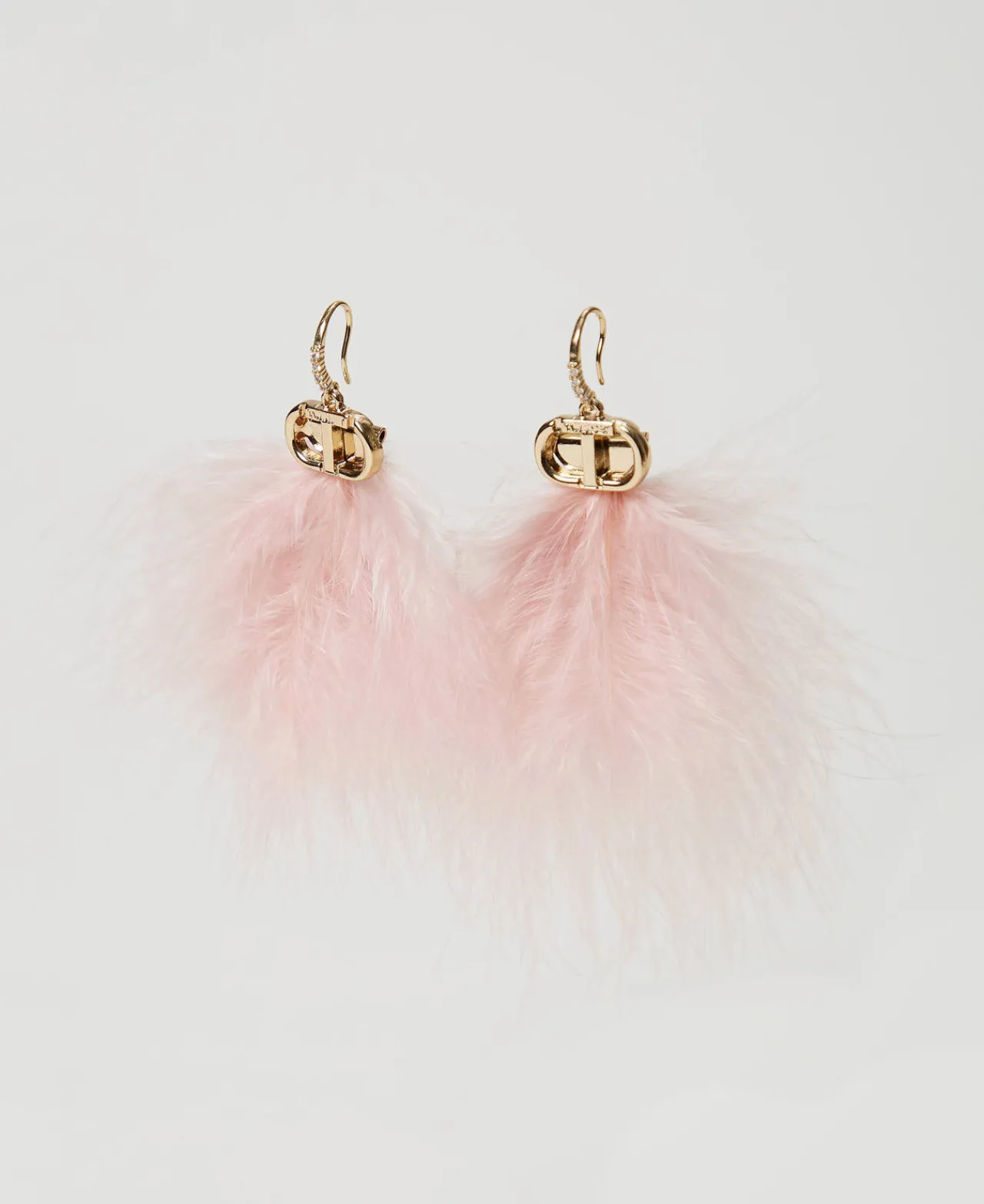 boucles_doreilles_avec_pl_0.webp Bijoux*TWINSET Milano Boucles D’oreilles Avec Plumes Et Oval T Coral Bead