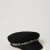 Accessoires*TWINSET Milano Béret En Drap Noir