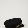 Accessoires*TWINSET Milano Béret En Drap Noir